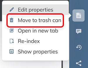 The Move to trash can option