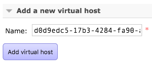Adding a new Virtual Host